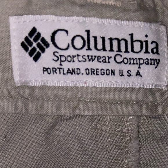 Columbia tan Sports style cargo hybrid shorts retro y2k cute girly pop bottoms - Picture 10 of 12